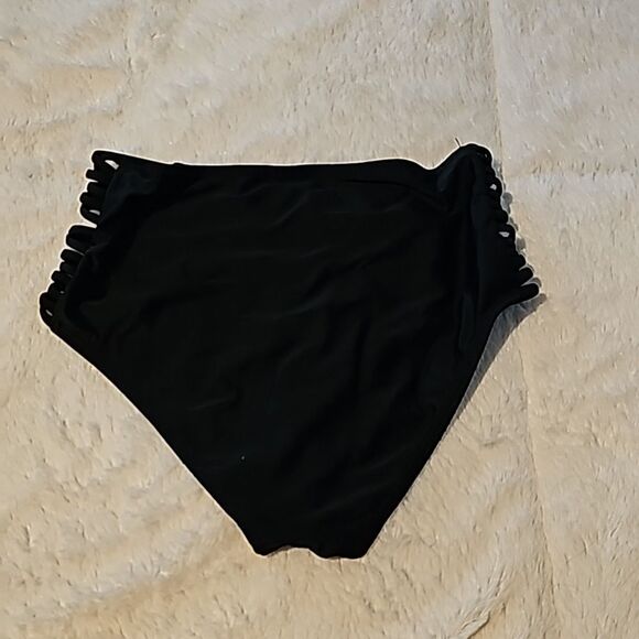 Bikini 2 Piece Black & White Size Small - Picture 3 of 6
